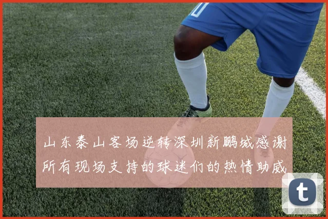 山东泰山客场逆转深圳新鹏城感谢所有现场支持的球迷们的热情助威