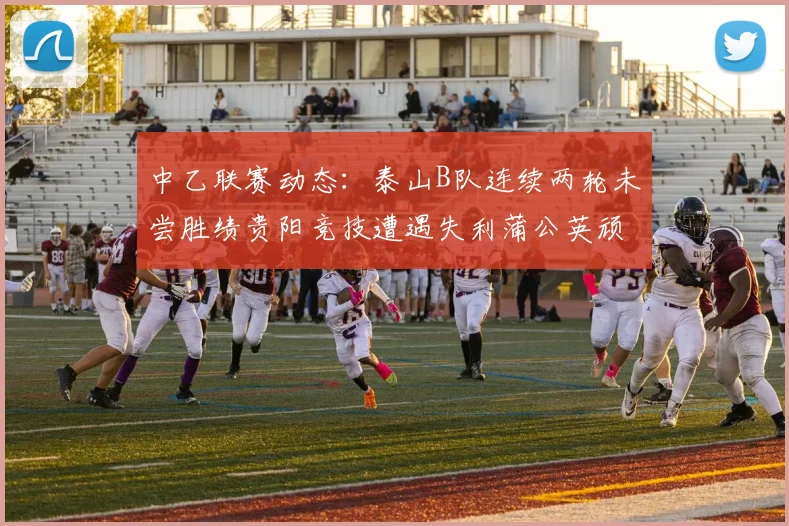 中乙联赛动态：泰山B队连续两轮未尝胜绩贵阳竞技遭遇失利蒲公英顽强战平
